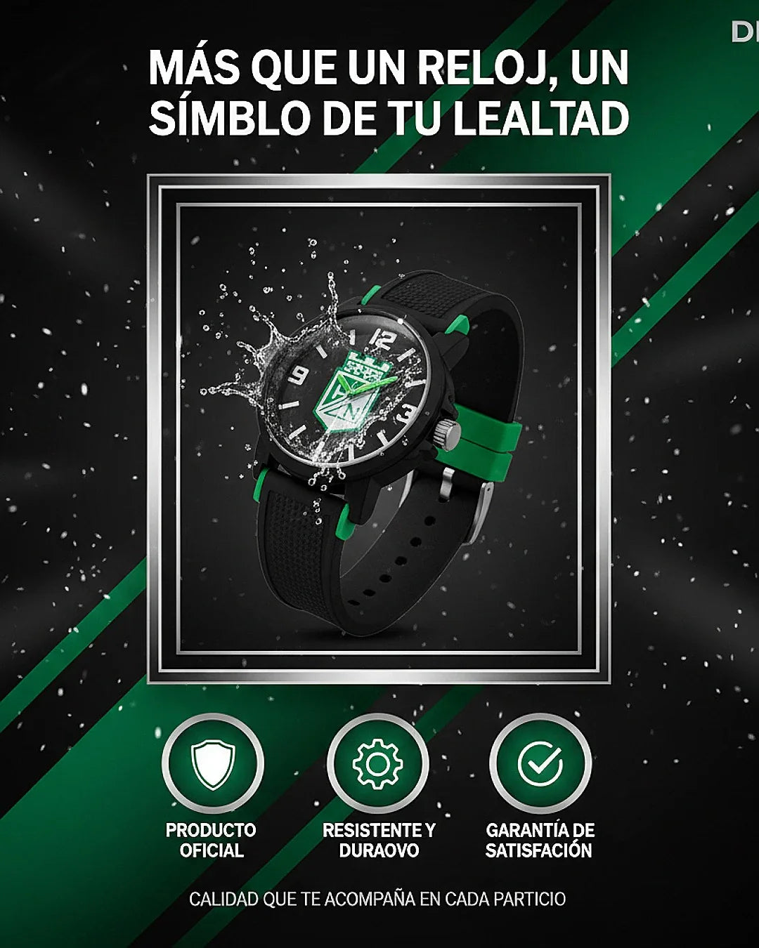 💚⌚️ Nuevo Reloj Atlético Nacional Deportivo Hombre y Dama  Edición Exclusiva